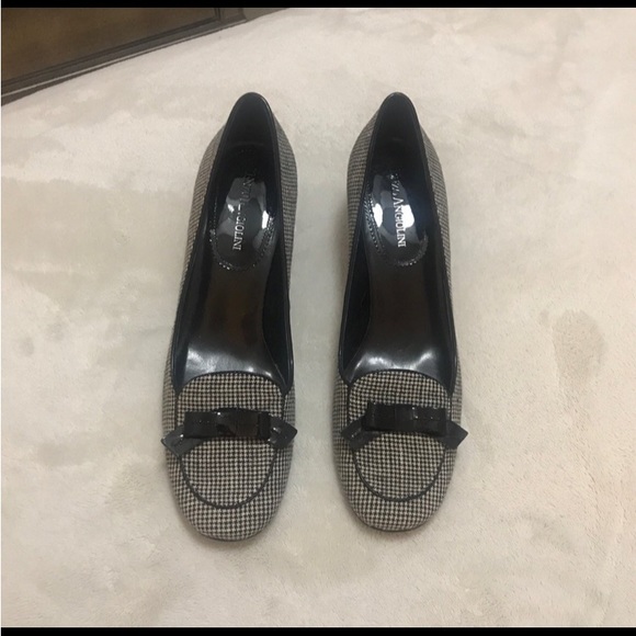 Enzo Angiolini Houndstooth Heeled Loafers - Picture 8 of 14